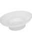 QIFULL Bathroom Soap Dishes Multi Glass 1Pack 4.3x4.3x1.5in