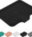 Qnjujn Silicone Bathroom Soap Dishes with Drain Spout-Bathroom and Kitchen Sink Organizer, Sponge Holder, Dish Soap Tray, for Dispenser, Scrubber, Bottle, Cup on Sink or Counter...