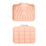 Qocolhg 2 Pack Self Draining Silicone Soap Dish for Shower, Bar Soap Holder with Drain Soap Tray for Bathroom Kitchen Bathtub, Easy to Clean, Keep Soap Dry, Extend Soap Life...