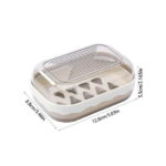 Qocolhg Leakproof Soap Holder 1 Pack, Travel Soap Container with Lid, Travel Size Toiletries, Portable Bar Soap Holder, Soap Box, Soap Dish for Traveling, Camping, Gym,...