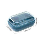 Qocolhg Leakproof Soap Holder 1 Pack, Travel Soap Container with Lid, Travel Size Toiletries, Portable Bar Soap Holder, Soap Box, Soap Dish for Traveling, Camping, Gym,...