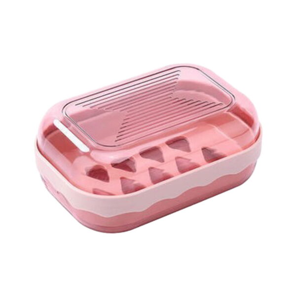 Qocolhg Leakproof Soap Holder 1 Pack, Travel Soap Container with Lid, Travel Size Toiletries, Portable Bar Soap Holder, Soap Box, Soap Dish for Traveling, Camping, Gym,...