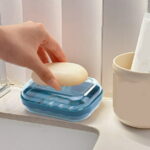Qocolhg Leakproof Soap Holder 1 Pack, Travel Soap Container with Lid, Travel Size Toiletries, Portable Bar Soap Holder, Soap Box, Soap Dish for Traveling, Camping, Gym,...