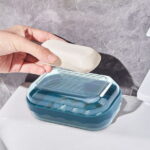 Qocolhg Leakproof Soap Holder 1 Pack, Travel Soap Container with Lid, Travel Size Toiletries, Portable Bar Soap Holder, Soap Box, Soap Dish for Traveling, Camping, Gym,...