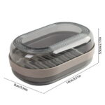 Qocolhg Self Draining Plastic Soap Holder, Leakproof Travel Soap Case, Bar Soap Holder for Shower, Soap Dish with Lid for Gym, Travel Size Toiletries, Portable Bathroom...