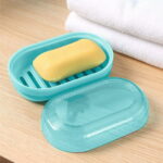 Qocolhg Self Draining Plastic Soap Holder, Leakproof Travel Soap Case, Bar Soap Holder for Shower, Soap Dish with Lid for Gym, Travel Size Toiletries, Portable Bathroom...