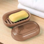 Qocolhg Self Draining Plastic Soap Holder, Leakproof Travel Soap Case, Bar Soap Holder for Shower, Soap Dish with Lid for Gym, Travel Size Toiletries, Portable Bathroom...