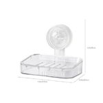 Qocolhg Soap Dish Holder for Shower Suction Cup Wall Mounted Self Draining NO-Drilling Removable Bar Soap Sponge Holder for Bathroom Bathtub Kitchen Sink Waterproof Strong...