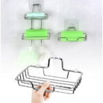 Qocolhg Soap Dish Holder for Shower Suction Cup Wall Mounted Self Draining NO-Drilling Removable Bar Soap Sponge Holder for Bathroom Bathtub Kitchen Sink Waterproof Strong...