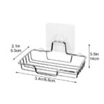 Qocolhg Soap Dish Holder for Shower Suction Cup Wall Mounted Self Draining NO-Drilling Removable Bar Soap Sponge Holder for Bathroom Bathtub Kitchen Sink Waterproof Strong...