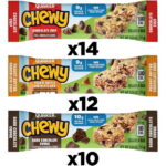 Quaker Chewy Granola Bars, 3 Flavor Variety Pack, 30.4 oz, 36 Count