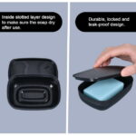 Quatish Soap Bar Holder 4 Pack, Travel Soap Container with Lid, Portable Soap Holder, Period Kit Leakproof Soap Box with Perforations, Soap Dishes for Traveling, Camping, Gym