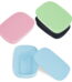 Quatish Soap Bar Holder 4 Pack, Travel Soap Container with Lid, Portable Soap Holder, Period Kit Leakproof Soap Box with Perforations, Soap Dishes for Traveling, Camping, Gym