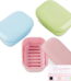 Quatish Soap Holder 3 Pack, Travel Soap Container with Lid, Portable Bar Soap Case, Period Kit Leakproof Soap Box with Perforations, Soap Dishes for Traveling, Camping, Gym...