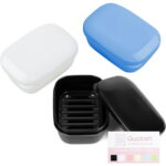 Quatish Soap Holder 3 Pack, Travel Soap Container with Lid, Portable Bar Soap Case, Period Kit Leakproof Soap Box with Perforations, Soap Dishes for Traveling, Camping, Gym...