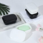 Quatish Soap Holder 4 Pack, Travel Soap Container with Lid, Portable Bar Soap Case, Period Kit Leakproof Soap Box with Perforations, Soap Dishes for Traveling, Camping, Gym...