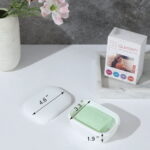 Quatish Soap Holder 4 Pack, Travel Soap Container with Lid, Portable Bar Soap Case, Period Kit Leakproof Soap Box with Perforations, Soap Dishes for Traveling, Camping, Gym...