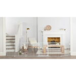 Regalo Super Wide Baby Gate, Features Play Yard Option, White, 144", Age Group 6-24 Months