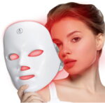 RUTAWZ Led Face Mask - 7 Color Light Therapy for Anti-Aging, Acne & Wrinkles, Gift for Women