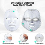 RUTAWZ Led Face Mask - 7 Color Light Therapy for Anti-Aging, Acne & Wrinkles, Gift for Women