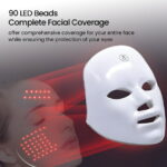RUTAWZ Led Face Mask - 7 Color Light Therapy for Anti-Aging, Acne & Wrinkles, Gift for Women