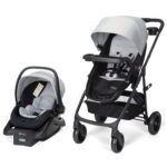 Safety 1st Grow and Go Sprint Modular Travel System Stroller with Rear-Facing Infant Car Seat, Whisper Grey, Toddler, Unisex