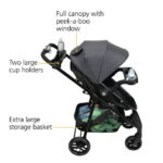 Safety 1st Grow and Go Sprint Modular Travel System Stroller with Rear-Facing Infant Car Seat, Alloy