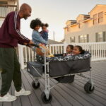 Safety 1st Summit Sprint Quad Wagon Stroller 4 Passenger, Charcoal Camo, Toddler, Unisex