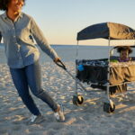 Safety 1st Summit Sprint Quad Wagon Stroller, Olive Haze, Toddler, Unisex