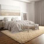 Sanmadrola Area Rug for Bedroom,4'X5.2',Fluffy Shag Rug for Living Room,Furry Carpet for Kids Room,Shaggy Throw Rug for Nursery Room,Fuzzy Plush Rug,Khaki Carpet,Rectangle,Cute...