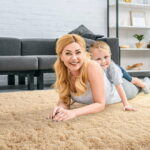 Sanmadrola Area Rug for Bedroom,4'X5.2',Fluffy Shag Rug for Living Room,Furry Carpet for Kids Room,Shaggy Throw Rug for Nursery Room,Fuzzy Plush Rug,Khaki Carpet,Rectangle,Cute...