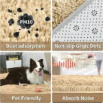 Sanmadrola Area Rug for Bedroom,4'X5.2',Fluffy Shag Rug for Living Room,Furry Carpet for Kids Room,Shaggy Throw Rug for Nursery Room,Fuzzy Plush Rug,Khaki Carpet,Rectangle,Cute...