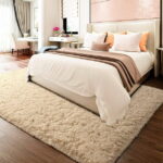 Sanmadrola Area Rug for Bedroom,4'X5.2',Fluffy Shag Rug for Living Room,Furry Carpet for Kids Room,Shaggy Throw Rug for Nursery Room,Fuzzy Plush Rug,Khaki Carpet,Rectangle,Cute...