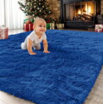 Sanmadrola Area Rug for Bedroom,6.5'X7.5',Fluffy Shag Rug for Living Room,Furry Carpet for Kids Room,Shaggy Throw Rug for Nursery Room,Fuzzy Plush Rug,Blue Carpet,Rectangle,Cute...