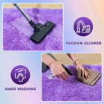 Sanmadrola Area Rug for Bedroom,6.5'X7.5',Fluffy Shag Rug for Living Room,Furry Carpet for Kids Room,Shaggy Throw Rug for Nursery Room,Fuzzy Plush Rug Purple...