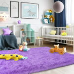 Sanmadrola Area Rug for Bedroom,6.5'X7.5',Fluffy Shag Rug for Living Room,Furry Carpet for Kids Room,Shaggy Throw Rug for Nursery Room,Fuzzy Plush Rug Purple...