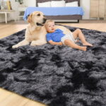 Sanmadrola Area Rug for Bedroom,6.5'X7.5',Fluffy Shag Rug for Living Room,Furry Carpet for Kids Room,Shaggy Throw Rug for Nursery Room,Fuzzy Plush Rug,Coffee...
