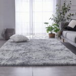 Sanmadrola Area Rug for Bedroom,6.5'X7.5',Fluffy Shag Rug for Living Room,Furry Carpet for Kids Room,Shaggy Throw Rug for Nursery Room,Fuzzy Plush Rug,Gray Carpet,Rectangle,Cute...
