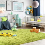 Sanmadrola Area Rug for Bedroom,8'x10',Fluffy Shag Rug for Living Room,Furry Carpet for Kids Room,Shaggy Throw Rug for Nursery Room,Fuzzy Plush Rug Green Carpet,Rectangle,Cute...