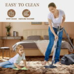 Sanmadrola Area Rugs for Bedroom, Fluffy Coffee Shaggy Soft Area Rug, Non-Slip Indoor Floor Carpet for Living Room, Kids Baby Boys Teen Dorm Home Decor Aesthetic, Nursery,...