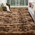 Sanmadrola Area Rugs for Bedroom, Fluffy Coffee Shaggy Soft Area Rug, Non-Slip Indoor Floor Carpet for Living Room, Kids Baby Boys Teen Dorm Home Decor Aesthetic, Nursery,...