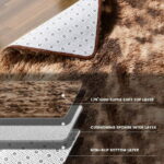 Sanmadrola Area Rugs for Bedroom, Fluffy Coffee Shaggy Soft Area Rug, Non-Slip Indoor Floor Carpet for Living Room, Kids Baby Boys Teen Dorm Home Decor Aesthetic, Nursery,...