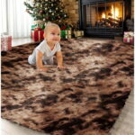 Sanmadrola Area Rugs for Bedroom, Fluffy Coffee Shaggy Soft Area Rug, Non-Slip Indoor Floor Carpet for Living Room, Kids Baby Boys Teen Dorm Home Decor Aesthetic, Nursery,...
