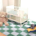 Sanmadrola Area Rugs for Bedroom, Fluffy Shaggy Soft Area Rug, Non-Slip Indoor Floor Carpet for Living Room, Kids Baby Boys Teen Dorm Home Decor Aesthetic, Nursery, 5.2x6.6 Feet