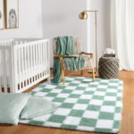 Sanmadrola Area Rugs for Bedroom, Fluffy Shaggy Soft Area Rug, Non-Slip Indoor Floor Carpet for Living Room, Kids Baby Boys Teen Dorm Home Decor Aesthetic, Nursery, 5.2x6.6 Feet