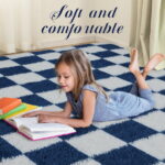 SANMADROLA Area Rugs for Bedroom, Fluffy Shaggy Soft Area Rug, Non-Slip Indoor Floor Carpet for Living Room, Kids Baby Boys Teen Dorm Home Decor Aesthetic, Nursery 6.5'x7.5'
