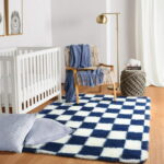 SANMADROLA Area Rugs for Bedroom, Fluffy Shaggy Soft Area Rug, Non-Slip Indoor Floor Carpet for Living Room, Kids Baby Boys Teen Dorm Home Decor Aesthetic, Nursery 6.5'x7.5'