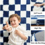 SANMADROLA Area Rugs for Bedroom, Fluffy Shaggy Soft Area Rug, Non-Slip Indoor Floor Carpet for Living Room, Kids Baby Boys Teen Dorm Home Decor Aesthetic, Nursery 6.5'x7.5'