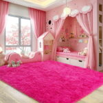 Sanmadrola Area Rugs for Bedroom, Fluffy Tie-Dye Gray Shaggy Soft Area Rug, Non-Slip Indoor Floor Carpet for Living Room, Kids Baby Boys Teen Dorm Home Decor Aesthetic, Nursery,...