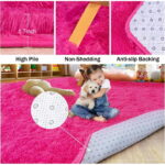Sanmadrola Area Rugs for Bedroom, Fluffy Tie-Dye Gray Shaggy Soft Area Rug, Non-Slip Indoor Floor Carpet for Living Room, Kids Baby Boys Teen Dorm Home Decor Aesthetic, Nursery,...